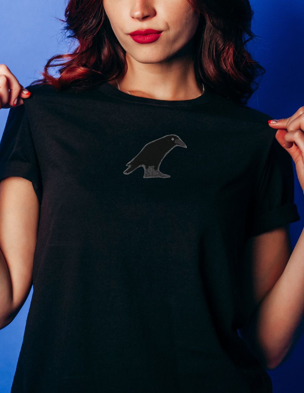 Little Raven Iron On Embroidered Patch