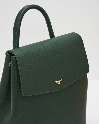 Laura Small Backpack in Forest Green
