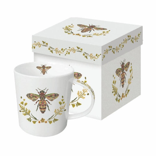 Mug in a Gift Box - Green Bee