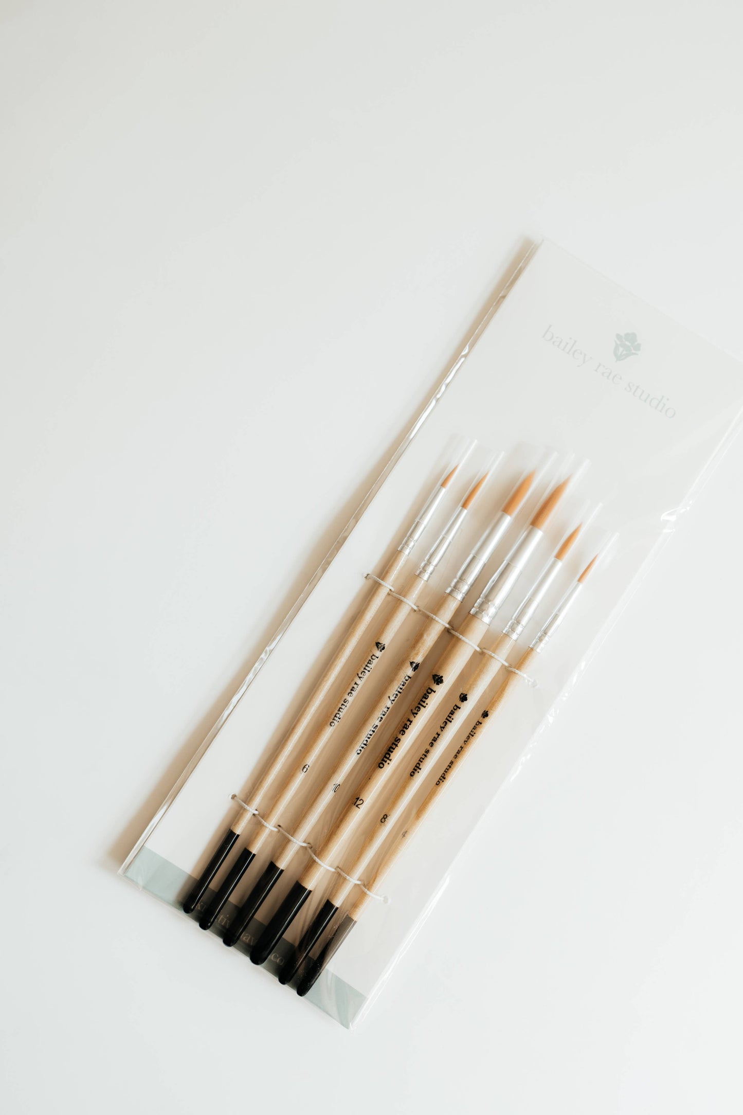 Round Tip Watercolor Brush Set (6 Brushes in Set)