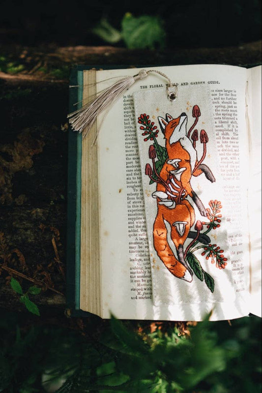 Autumn Fox | Embroidered Bookmark