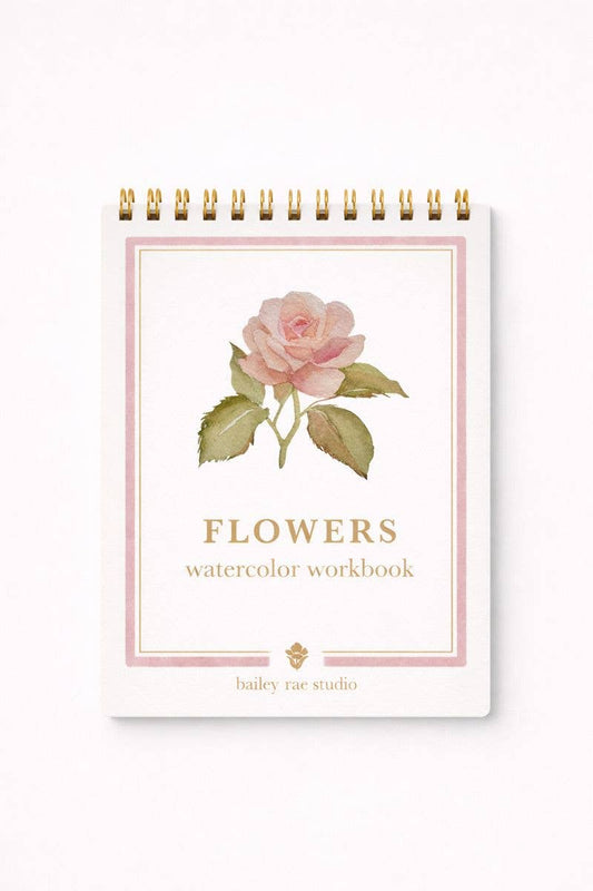 Flowers Watercolor Workbook