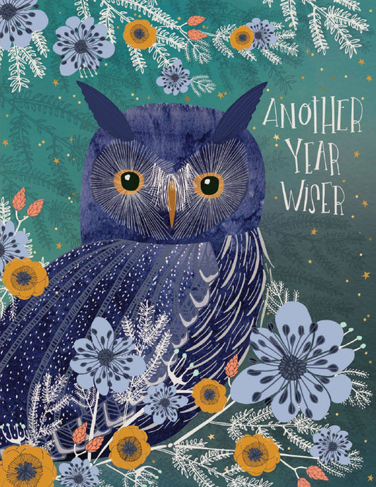 Wise Owl Birthday Card