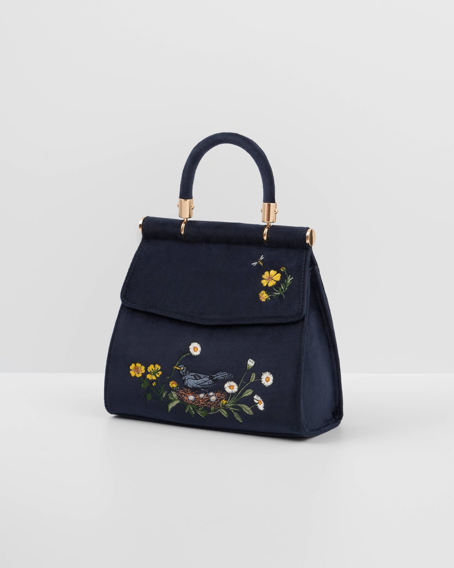 FABLE Blackbird Mini Velvet Tote