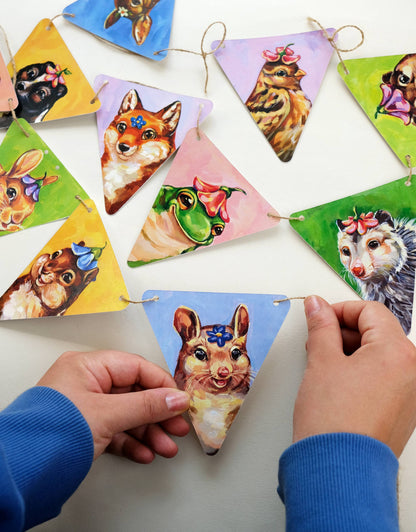 Animals Paper Garlands | DIY Craft Kit | Birthday Bunting