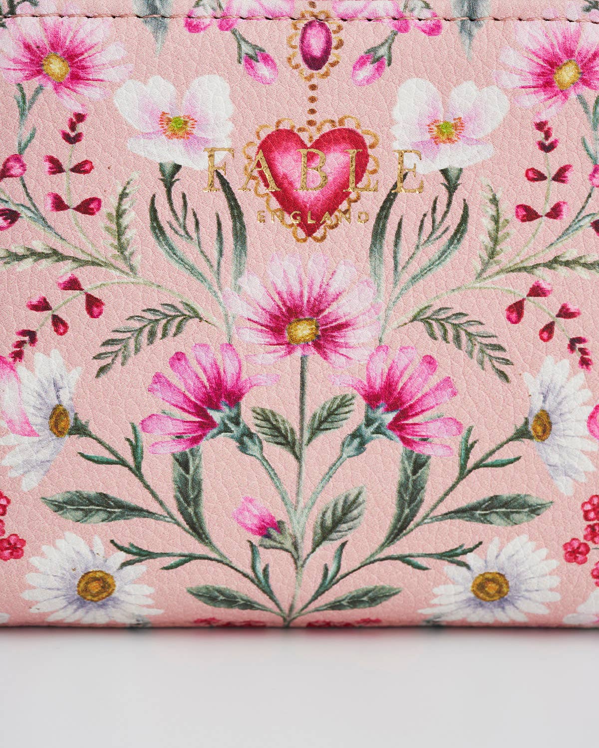 Floral Heart Pink Wallet