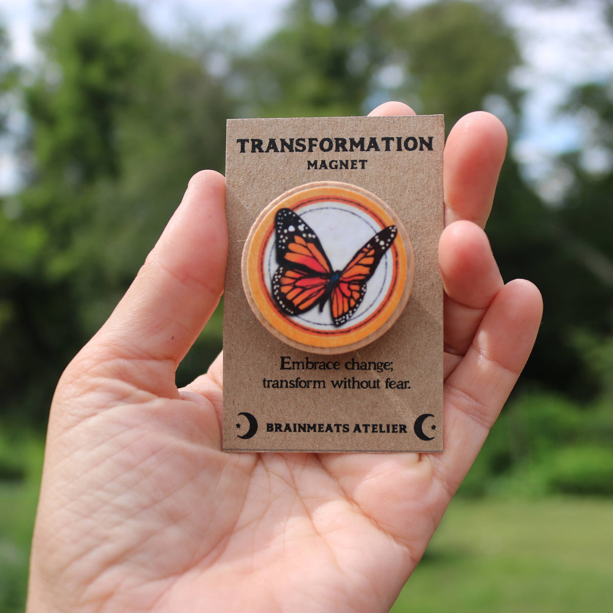 Transformation Magnet – Monarch Butterfly Token for Growth