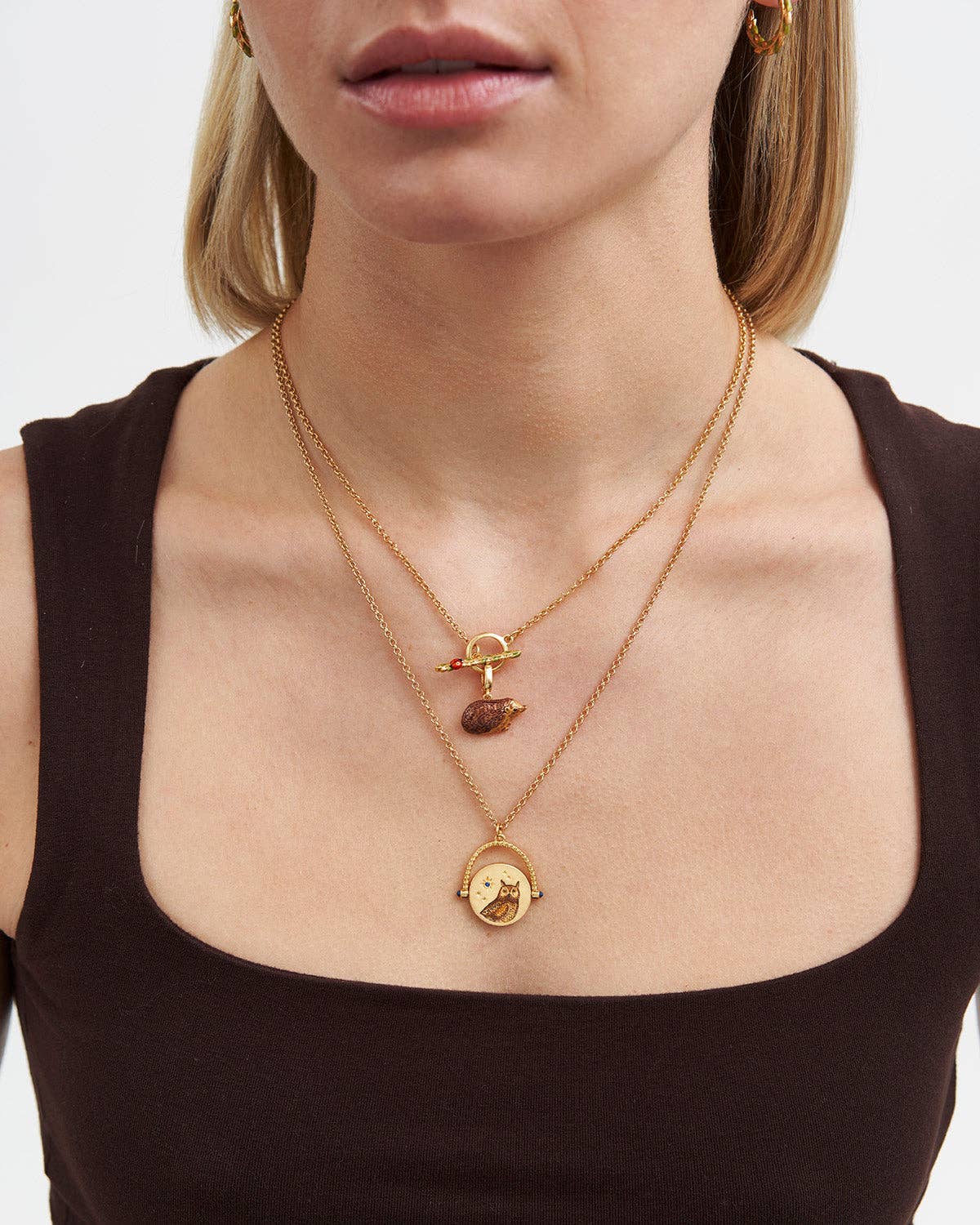 Owl Spinner Necklace