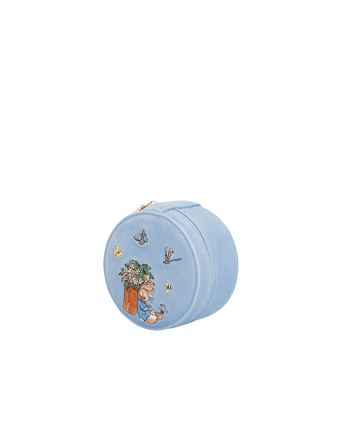 Fable x Peter Rabbit Blue Embroidered Circle Jewellery Box