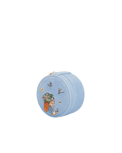 Fable x Peter Rabbit Blue Embroidered Circle Jewellery Box