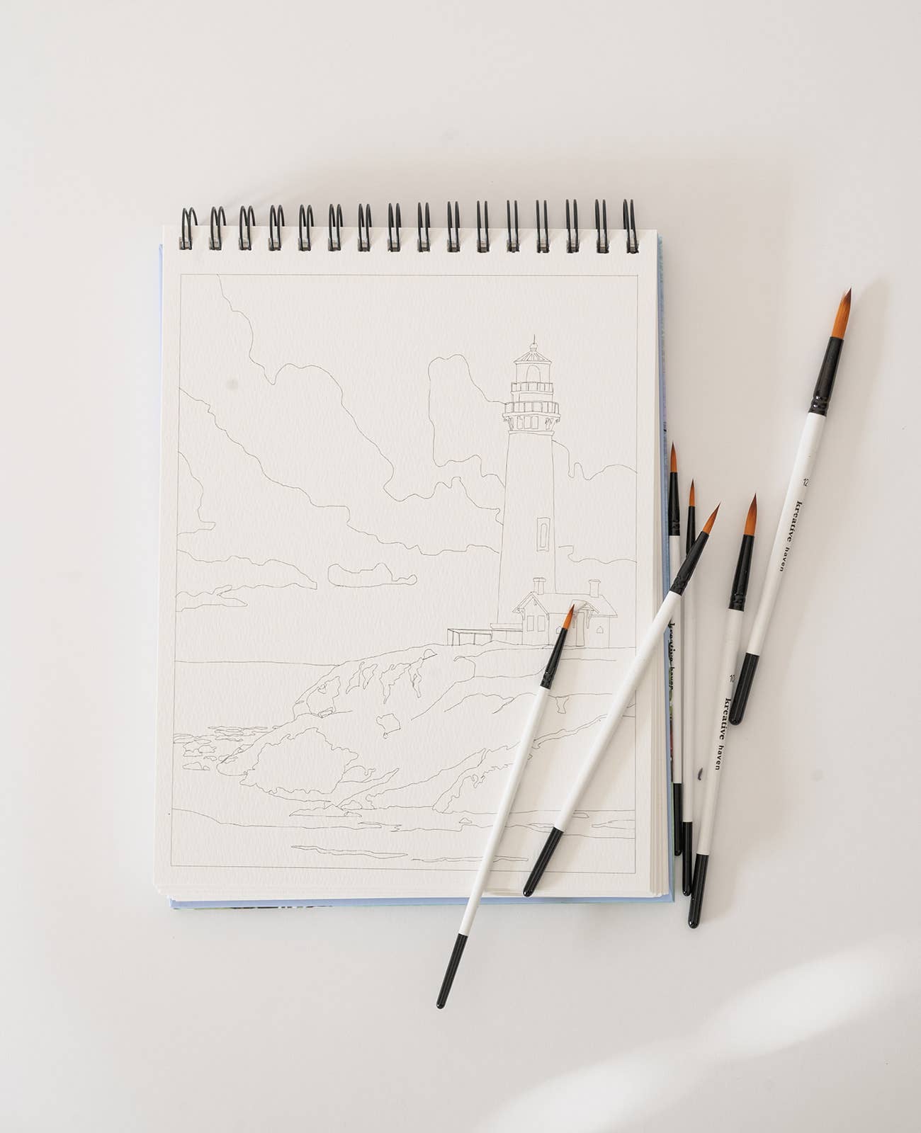 Landscape Watercoloring Book (Outlines with Video Tutorials)