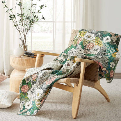 Bettina Floral Quilted Throw