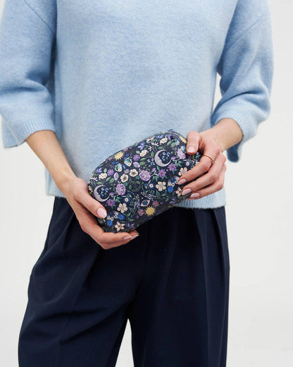 Selene Print Cosmetic Pouch in Navy