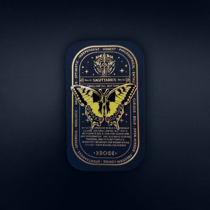 Sagittarius- Zodiac Butterfly and Moth Pins- Swallowtail