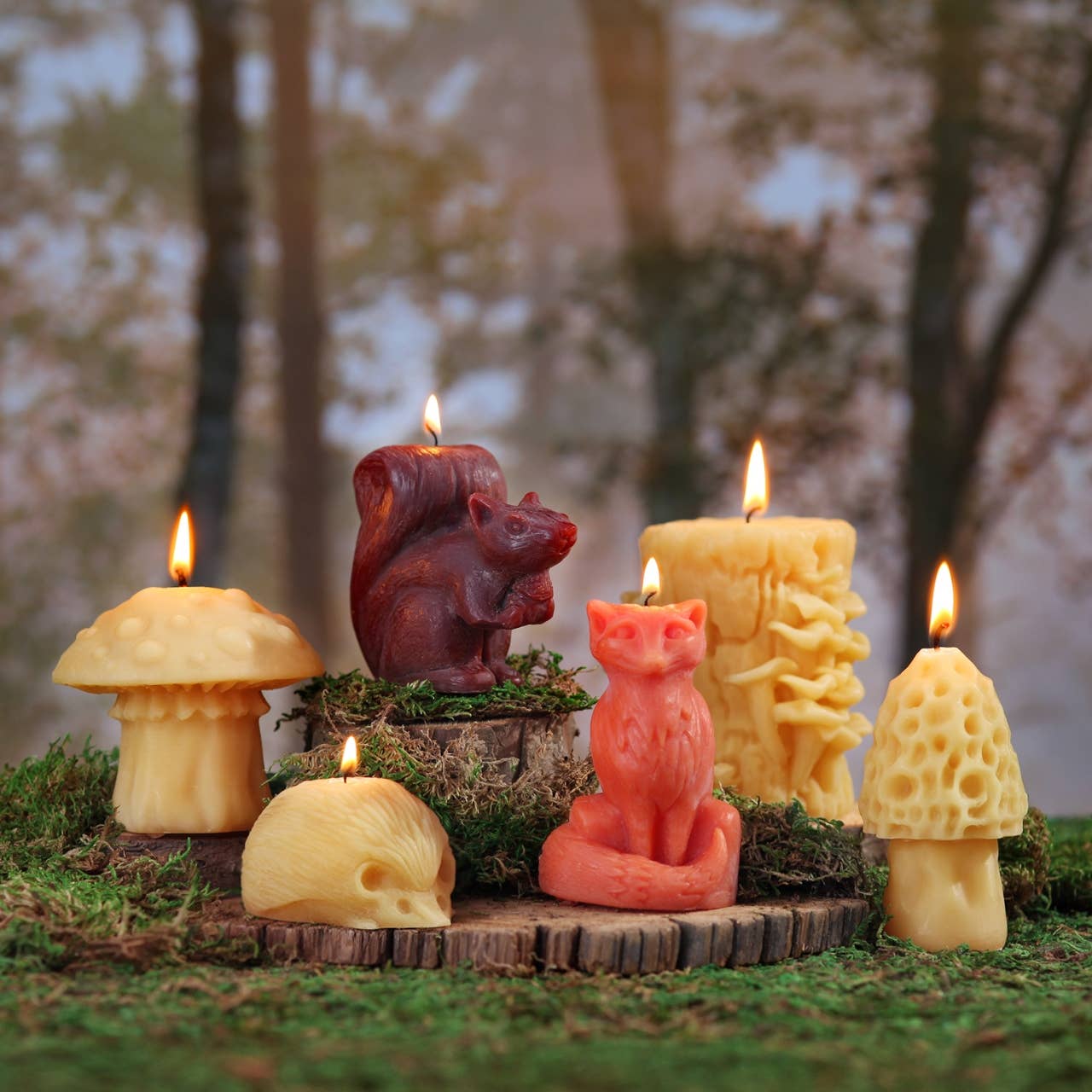 Fox Candle – 100% Pure Beeswax – Hand-Sculpted