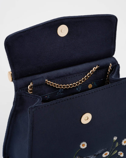 FABLE Blackbird Mini Velvet Tote
