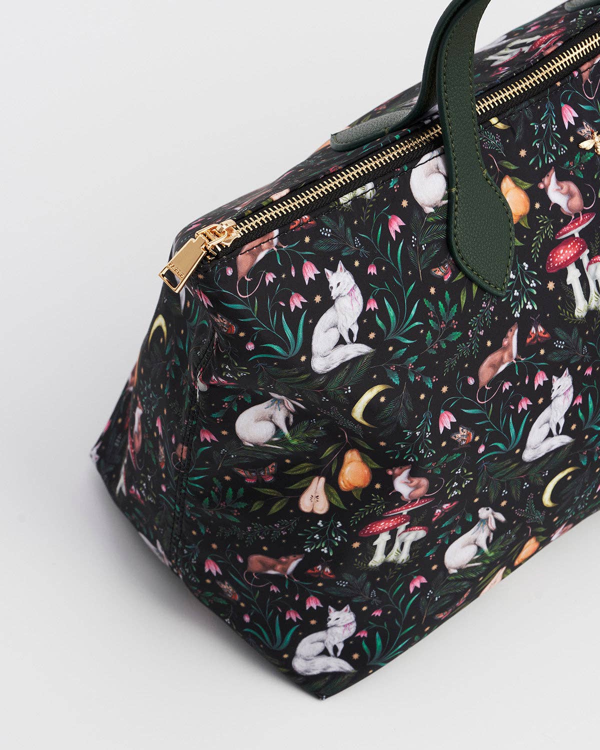Edith Niva Print Tote Bag in Green