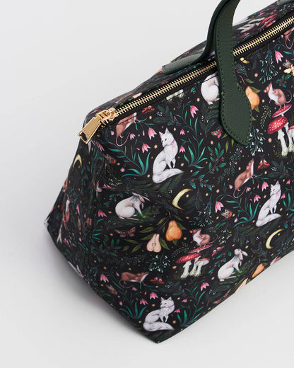 Edith Niva Print Tote Bag in Green
