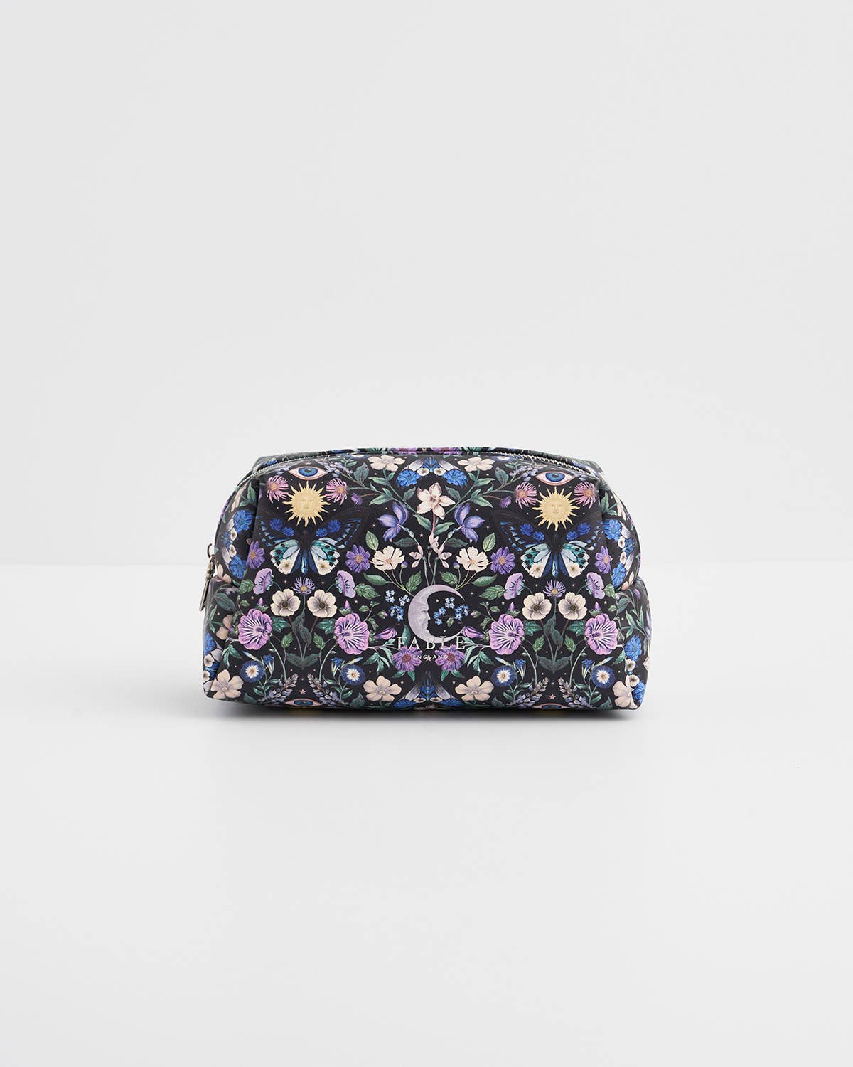 Selene Print Cosmetic Pouch in Navy