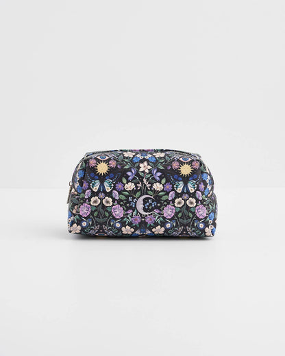 Selene Print Cosmetic Pouch in Navy