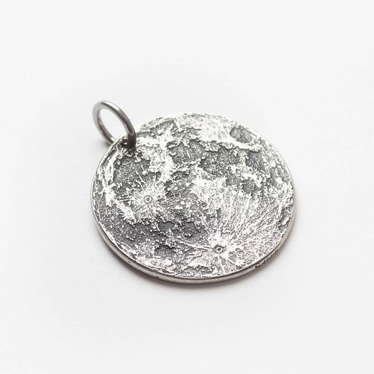 Full Moon Silver Necklace
