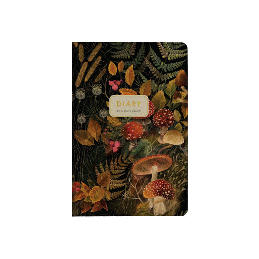 Forest Mushrooms (Beautiful Daily Planner - A6 Size)