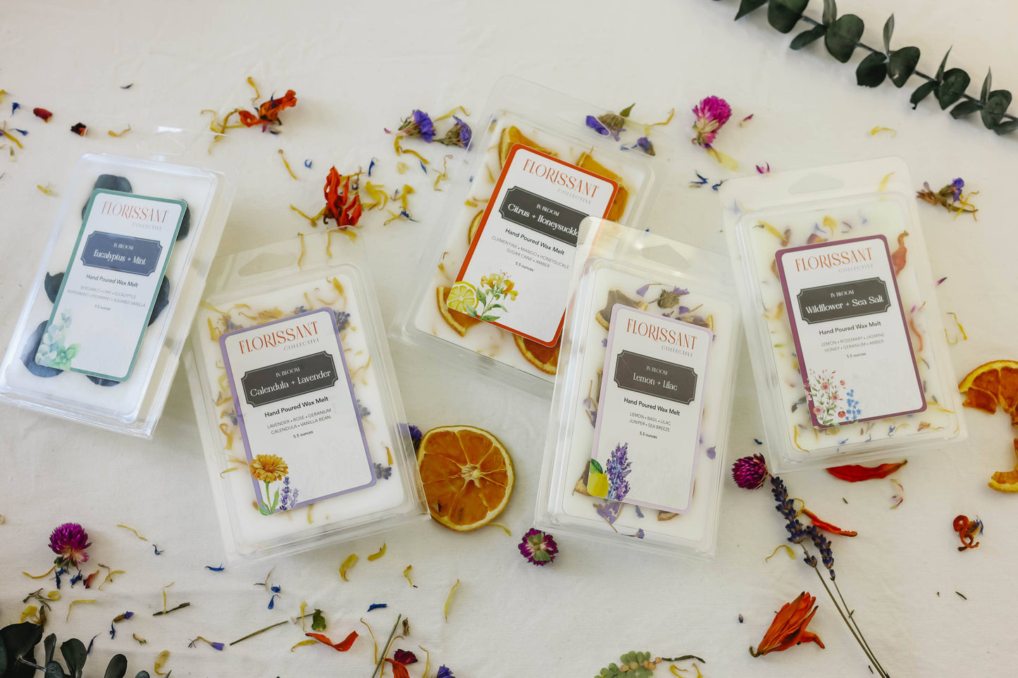 Wildflowers + Sea Salt Handcrafted Wax Melts