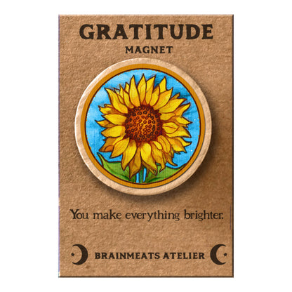 Gratitude Magnet – Sunflower “You Make Everything Brighter"