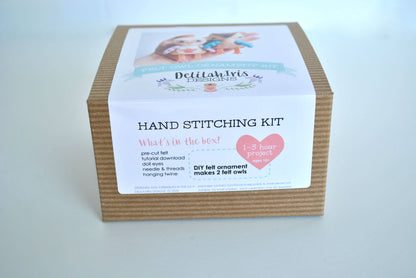 DIY Craft Kit - Owl Felt Ornament Craft Sewing Kit Cute Gift
