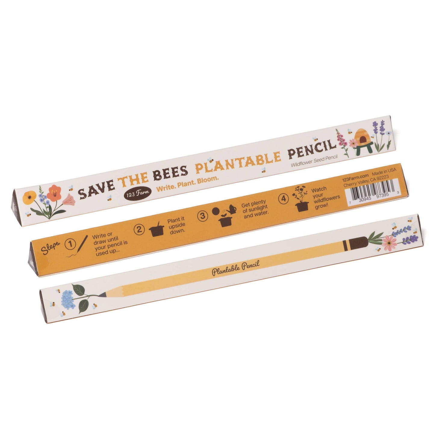 Save-The-Bees Plantable Pencil (Eco-Friendly Gift for Bee Lovers!)