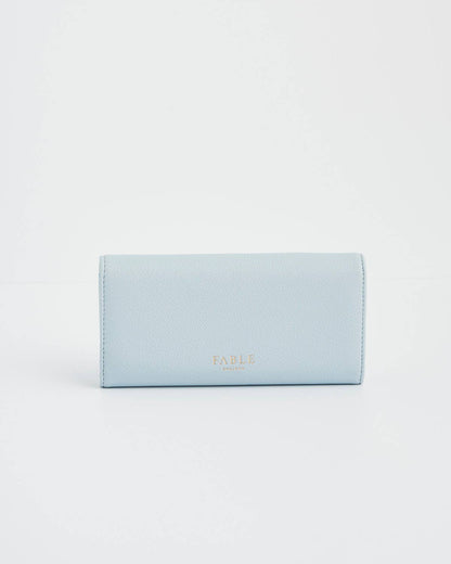 Bird Blue Embroidered Wallet