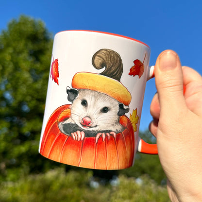 Pumpkin Opossum Halloween/Fall Mug