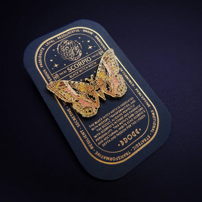 Scorpio - Zodiac Butterfly and Moth Collection - Black Witch