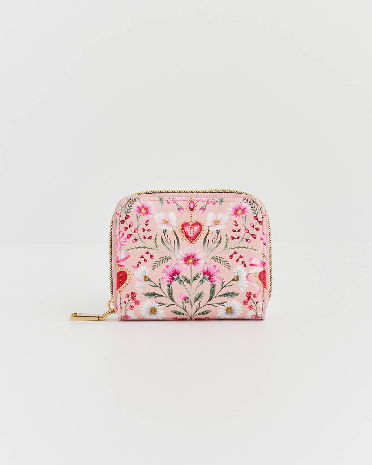 Floral Heart Pink Wallet