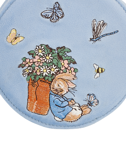 Fable x Peter Rabbit Blue Embroidered Circle Jewellery Box