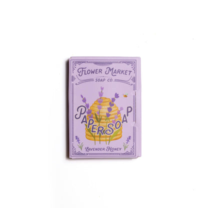 Paper Soap – Lavender Honey Scent (Travel Size with 50 Sheets for Pack)
