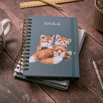 'Snug as a Cub' Fox Spiral Bound Journal