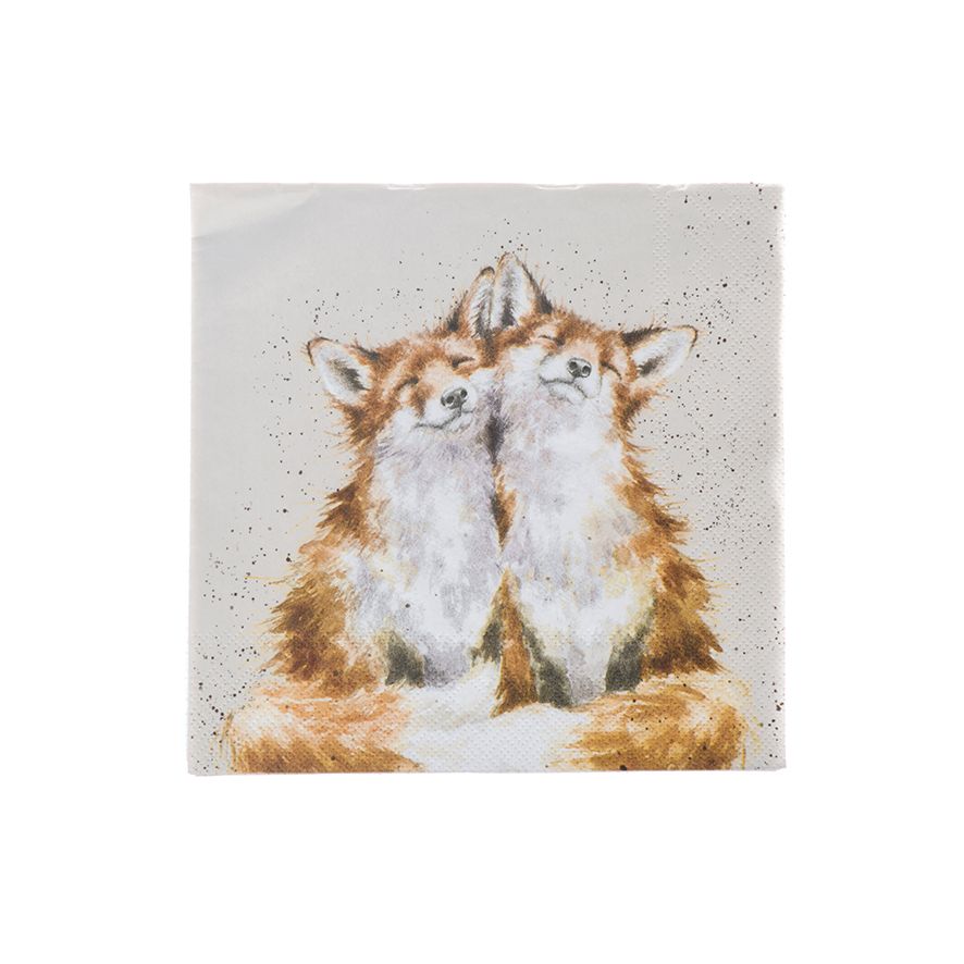 'Contentment' Fox Cocktail Napkins