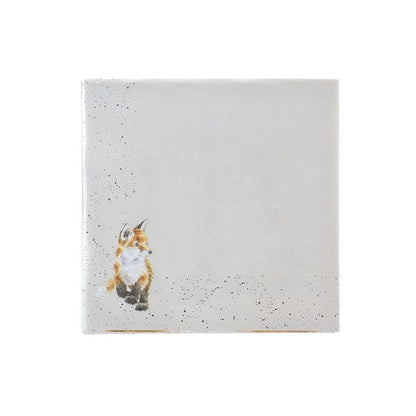 'Contentment' Fox Cocktail Napkins