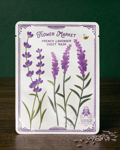 French Lavender Sheet Mask – Natural, Soothing, Paraben-Free