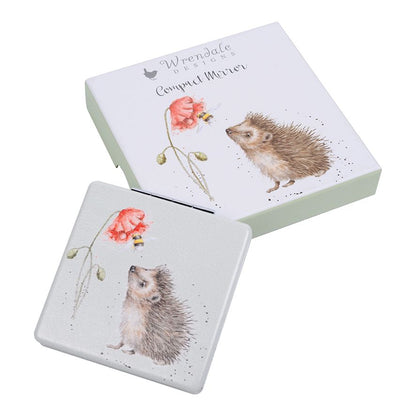 'Busy as a Bee' Hedgehog Pocket Mirror