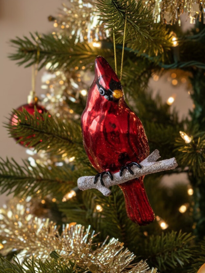 Cardinal Glass Ornament