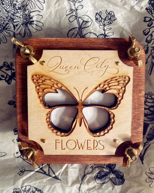 "Queen City Flowers" Micro Butterfly Flower Press