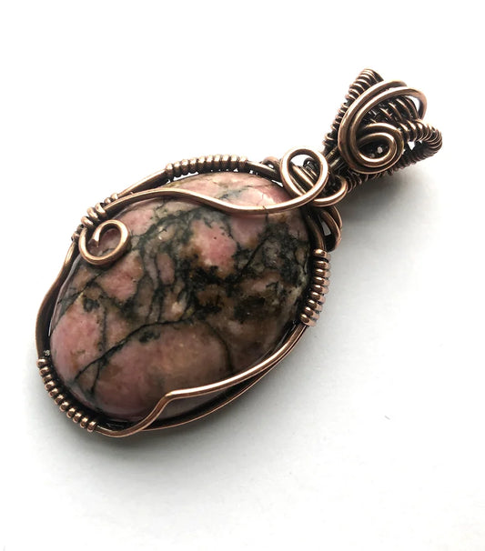 Rhodonite Oval Pendant