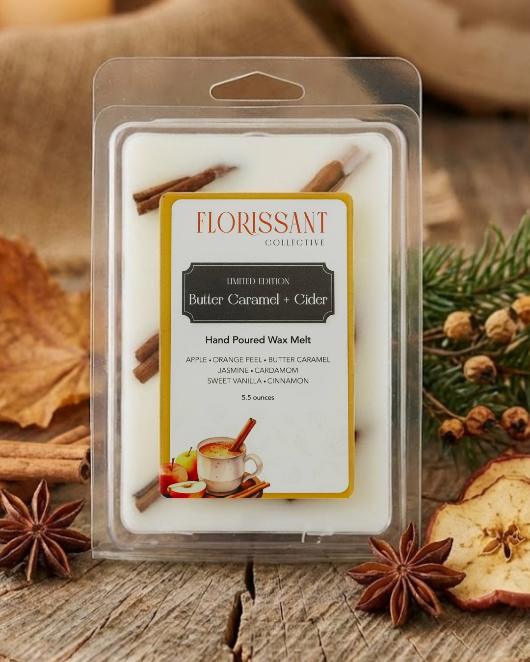 Butter Caramel + Cider Handcrafted Wax Melts