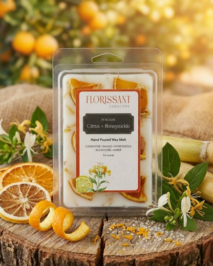 Citrus + Honeysuckle Handcrafted Wax Melt