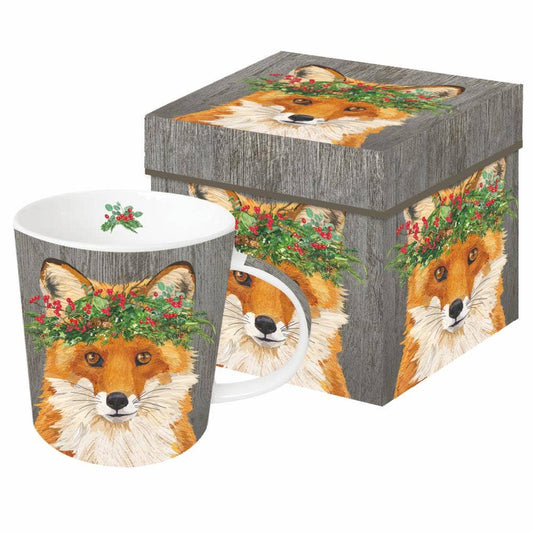 Mug in a Gift Box - Winter Berry Fox Mug